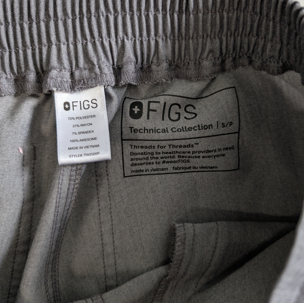 Figs In Graphite Size Small Petite - No Drawstring - Picture 4 of 4